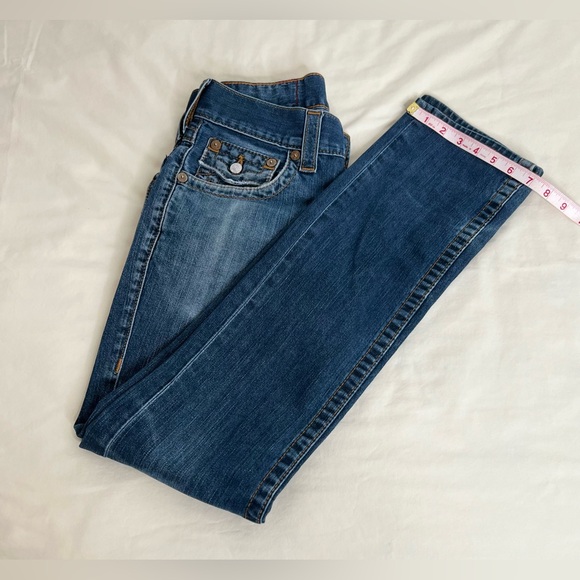 True Religion Men’s Size 28 Sección  Straight Denim Blue Jeans - Picture 9 of 10